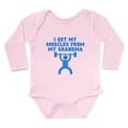 thumbnail image 1 of CafePress - Muscles From My Grandma Body Suit - Long Sleeve Cotton Baby Bodysuit, 1 of 4