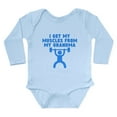 thumbnail image 1 of CafePress - Muscles From My Grandma Body Suit - Long Sleeve Cotton Baby Bodysuit, 1 of 4