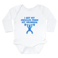 thumbnail image 1 of CafePress - Muscles From My Grandma Body Suit - Long Sleeve Cotton Baby Bodysuit, 1 of 4