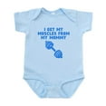 thumbnail image 1 of CafePress - Muscles From My Mommy Body Suit - Baby Light Bodysuit, Size Newborn - 24 Months, 1 of 4