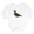 thumbnail image 1 of CafePress - Muscovy Duck Chocolate Body Suit - Long Sleeve Cotton Baby Bodysuit, 1 of 4