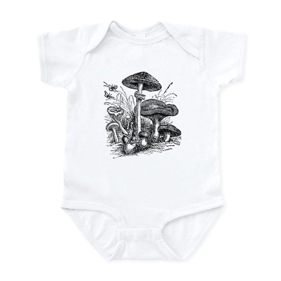 CafePress - Mushroom Infant Bodysuit - Baby Light Bodysuit, Size Newborn - 24 Months