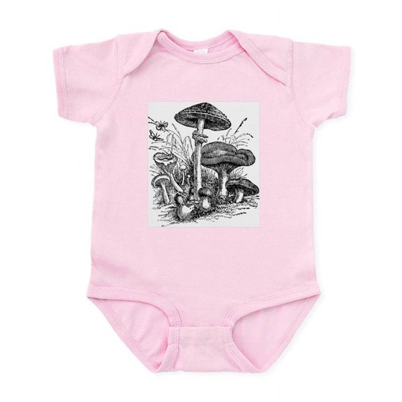 CafePress - Mushroom Infant Bodysuit - Baby Light Bodysuit, Size Newborn - 24 Months