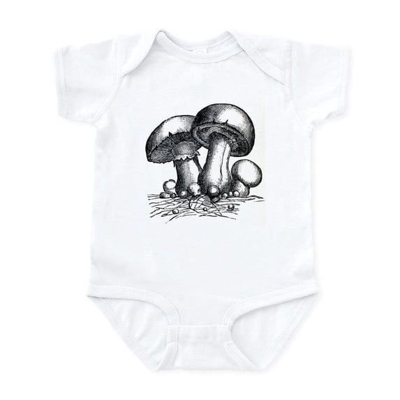 CafePress - Mushrooms Infant Bodysuit - Baby Light Bodysuit, Size Newborn - 24 Months