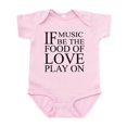 thumbnail image 1 of CafePress - Music Food Love Quote Infant Bodysuit - Baby Light Bodysuit, Size Newborn - 24 Months, 1 of 4