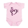 thumbnail image 1 of CafePress - Music Heart Infant Bodysuit - Baby Light Bodysuit, Size Newborn - 24 Months, 1 of 4