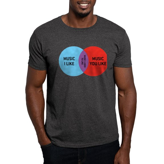 CafePress - Music I Like Dark T Shirt - Men's Classic Graphic Cotton T-Shirt