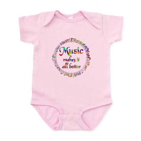 CafePress - Music Makes It Better Infant Bodysuit - Baby Light Bodysuit, Size Newborn - 24 Months