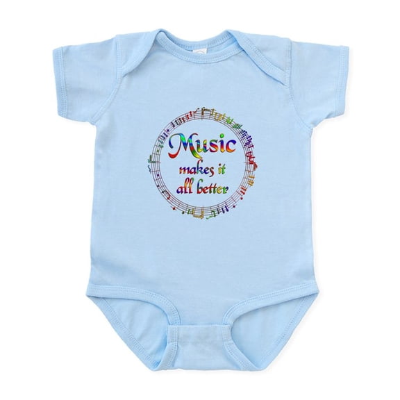 CafePress - Music Makes It Better Infant Bodysuit - Baby Light Bodysuit, Size Newborn - 24 Months