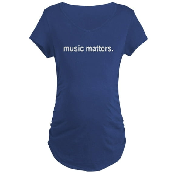 CafePress - Music Matters Maternity Dark T Shirt - Maternity Dark T-Shirt