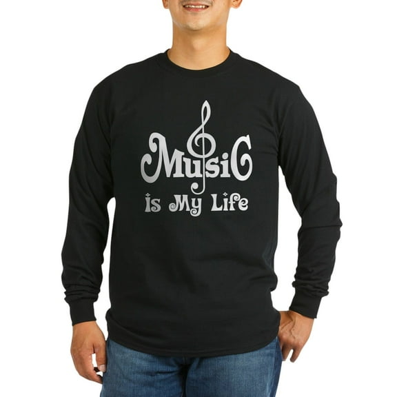 CafePress - Music Quote For Band Long Sleeve T Shirt - Long Sleeve Dark T-Shirt