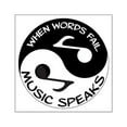 thumbnail image 1 of CafePress - Music Speaks - Square Sticker 3" x 3", 1 of 1