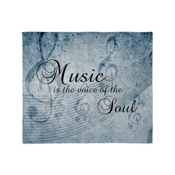 CafePress - Music Voice Of The Soul Throw Blanket - Soft Fleece Throw Blanket, 50"x60" for All Ages