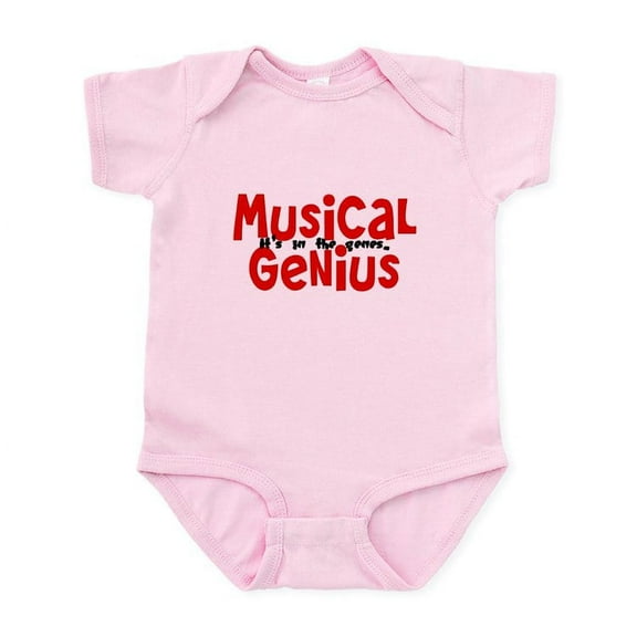 CafePress - Musical Genuis Genes Infant Bodysuit - Baby Light Bodysuit, Size Newborn - 24 Months
