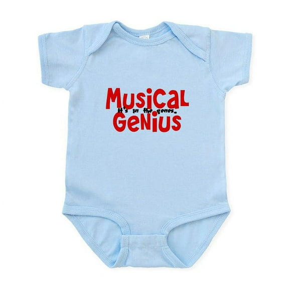 CafePress - Musical Genuis Genes Infant Bodysuit - Baby Light Bodysuit, Size Newborn - 24 Months