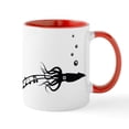thumbnail image 1 of CafePress - Musical Squid Mug - 11 oz Ceramic Mug - Novelty Coffee Tea Cup, 1 of 6
