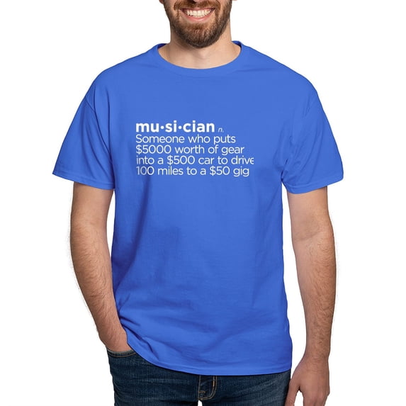 CafePress - Musician T Shirt - Men's Classic Graphic Cotton T-Shirt