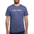 thumbnail image 1 of CafePress - Musicmatters Men's Deluxe T Shirt - Mens Tri-blend T-Shirt, 1 of 4