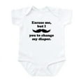 thumbnail image 1 of CafePress - Mustache You To Change My Diaper Body Suit - Baby Light Bodysuit, Size Newborn - 24 Months, 1 of 4