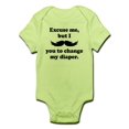 thumbnail image 1 of CafePress - Mustache You To Change My Diaper Body Suit - Baby Light Bodysuit, 1 of 1