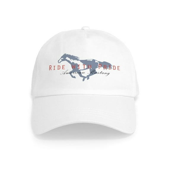 CafePress - Mustang Horse Cap - Adjustable 100% Brushed Unisex Casual Cotton Baseball Cap, Beige, 1