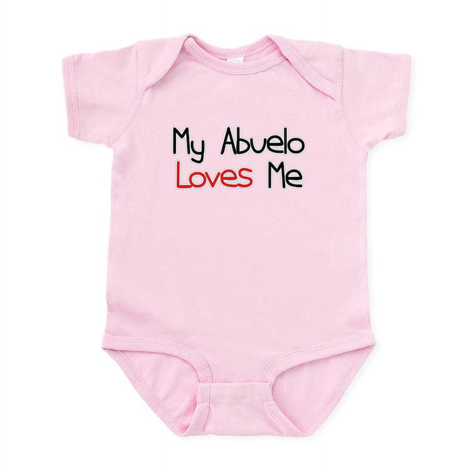 CafePress - My Abuelo Loves Me Baby Onesie Bodysuit - Baby Light Bodysuit, Size Newborn - 24 Months