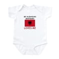thumbnail image 1 of CafePress - My Albanian Grandma Loves Me Infant Bodysuit - Baby Light Bodysuit, Size Newborn - 24 Months, 1 of 4