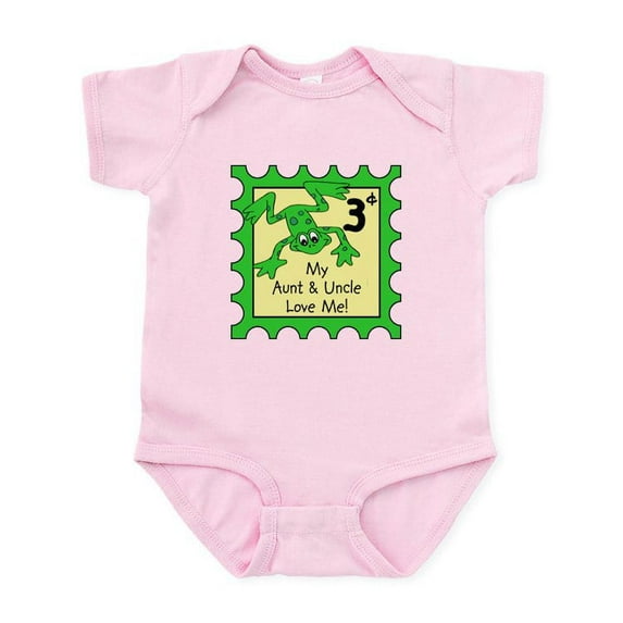 CafePress - My Aunt &Amp; Uncle Love Me FROG Baby/Toddler Body - Baby Light Bodysuit, Size Newborn - 24 Months