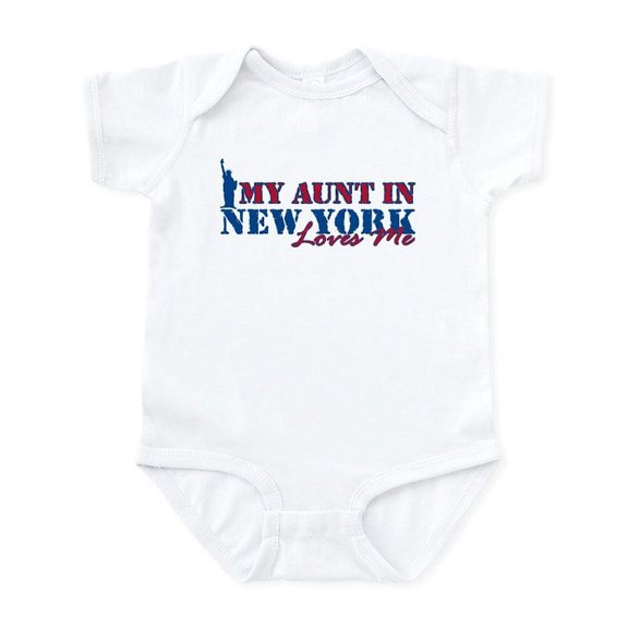 CafePress - My Aunt In NY Baby Light Bodysuit - Baby Light Bodysuit, Size Newborn - 24 Months