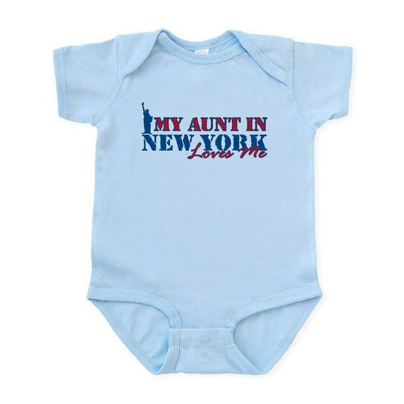 CafePress - My Aunt In NY Baby Light Bodysuit - Baby Light Bodysuit, Size Newborn - 24 Months