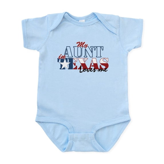 CafePress - My Aunt In TX Baby Light Bodysuit - Baby Light Bodysuit, Size Newborn - 24 Months