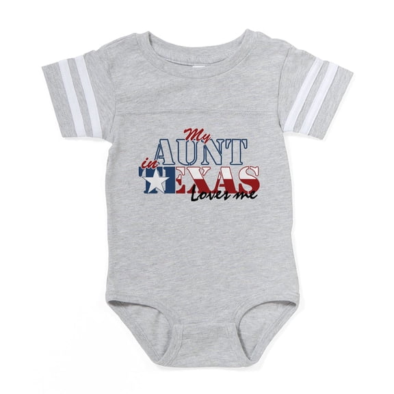 CafePress - My Aunt In TX - Cute Infant Baby Football Bodysuit