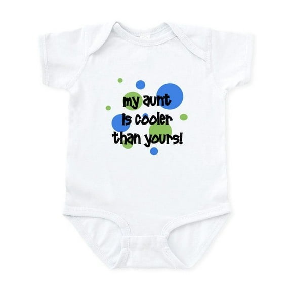 CafePress - My Aunt Is Cooler Than Yours! Infant Bodysuit - Baby Light Bodysuit, Size Newborn - 24 Months