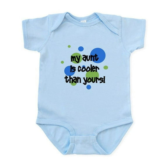 CafePress - My Aunt Is Cooler Than Yours! Infant Bodysuit - Baby Light Bodysuit, Size Newborn - 24 Months
