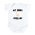 thumbnail image 1 of CafePress - My Aunt Loves Me Giraffe Body Suit - Baby Light Bodysuit, Size Newborn - 24 Months, 1 of 4