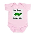 thumbnail image 1 of CafePress - My Aunt Loves Me! Turtle Infant Bodysuit - Baby Light Bodysuit, Size Newborn - 24 Months, 1 of 4