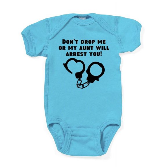 CafePress - My Aunt Will Arrest You Body Suit - Cute Infant Bodysuit Baby Romper - Size Newborn - 24 Months