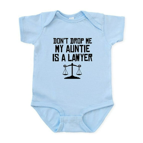 CafePress - My Auntie Is A Lawyer Body Suit - Baby Light Bodysuit, Size Newborn - 24 Months