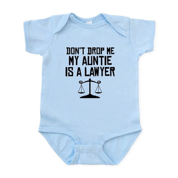 CafePress - My Auntie Is A Lawyer Body Suit - Baby Light Bodysuit, Size Newborn - 24 Months