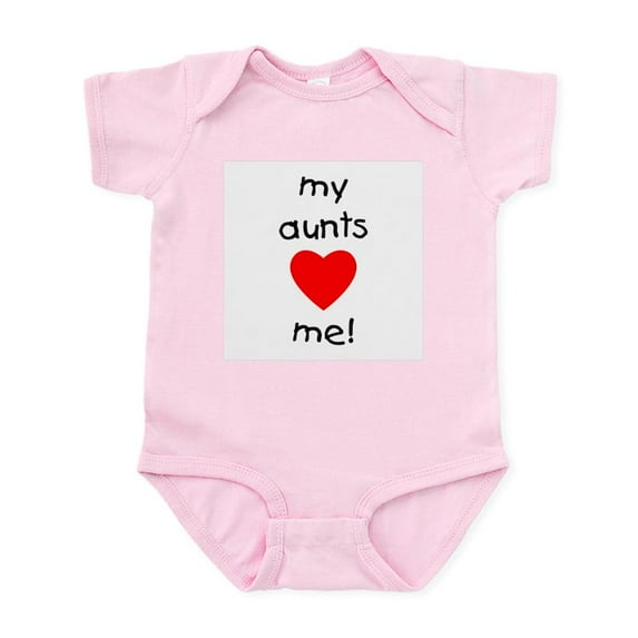 CafePress - My Aunts Love Me Infant Bodysuit - Baby Light Bodysuit, Size Newborn - 24 Months
