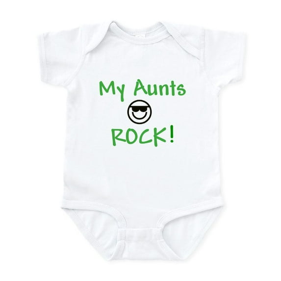 CafePress - My Aunts Rock Infant Bodysuit - Baby Light Bodysuit, Size Newborn - 24 Months