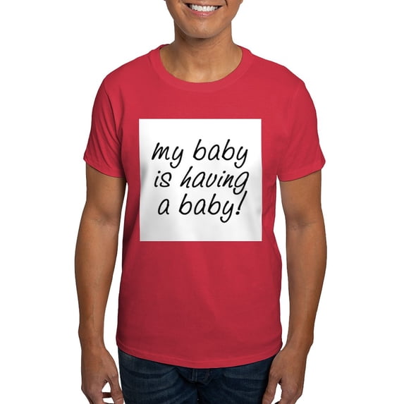 CafePress - My Baby Having Baby T Shirt - Men's Classic Graphic Cotton T-Shirt