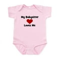 thumbnail image 1 of CafePress - My Babysitter Loves Me! Infant Bodysuit - Baby Light Bodysuit, Size Newborn - 24 Months, 1 of 4