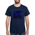 thumbnail image 1 of CafePress - My Battle Too 1 BLUE (Grandpa) Dark T Shirt - Men's Classic Graphic Cotton T-Shirt, 1 of 4