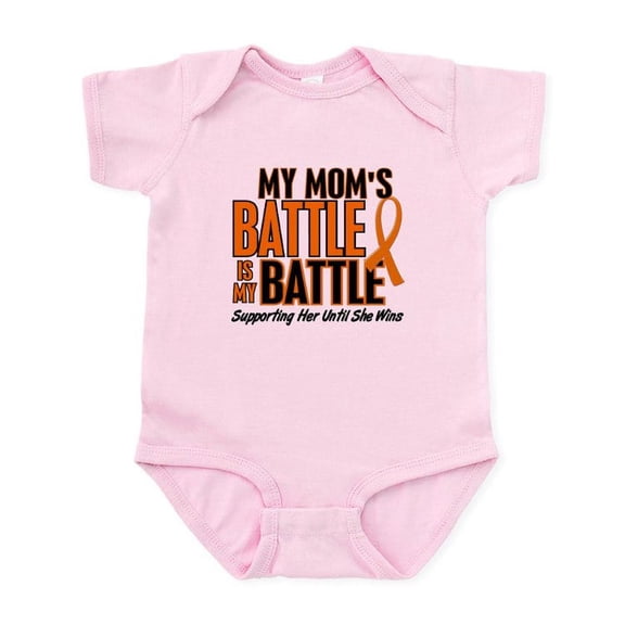 CafePress - My Battle Too (Mom) Orange Infant Bodysuit - Baby Light Bodysuit, Size Newborn - 24 Months