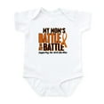thumbnail image 1 of CafePress - My Battle Too (Mom) Orange Infant Bodysuit - Baby Light Bodysuit, Size Newborn - 24 Months, 1 of 4