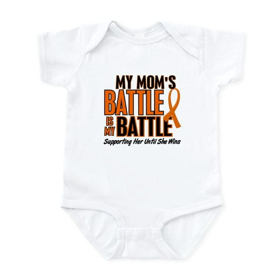 CafePress - My Battle Too (Mom) Orange Infant Bodysuit - Baby Light Bodysuit, Size Newborn - 24 Months