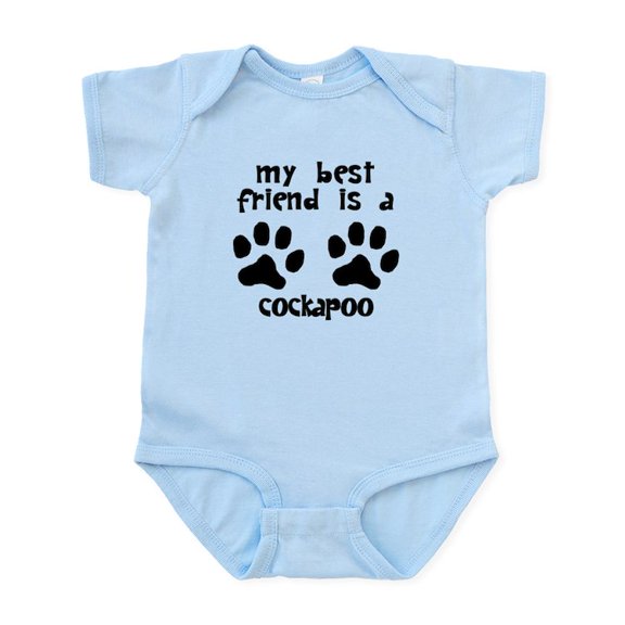 CafePress - My Best Friend Is A Cockapoo Body Suit - Baby Light Bodysuit, Size Newborn - 24 Months