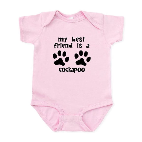 CafePress - My Best Friend Is A Cockapoo Body Suit - Baby Light Bodysuit, Size Newborn - 24 Months