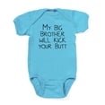 thumbnail image 1 of CafePress - My Big Brother Will Kick Your Butt - Cute Infant Bodysuit Baby Romper - Size Newborn - 24 Months, 1 of 3
